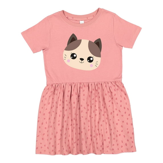 Inktastic Cute Cat, Little Cat, Kitten, Kitty, Cute Animal Girls Toddler Dress