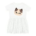 thumbnail image 1 of Inktastic Cute Cat, Little Cat, Kitten, Kitty, Cute Animal Girls Toddler Dress, 1 of 5