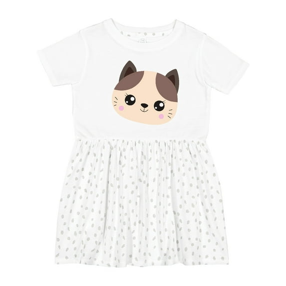 Inktastic Cute Cat, Little Cat, Kitten, Kitty, Cute Animal Girls Toddler Dress