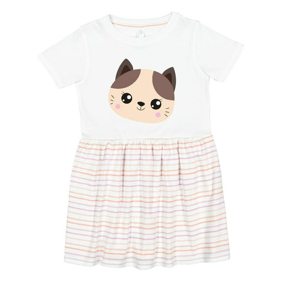 Inktastic Cute Cat, Little Cat, Kitten, Kitty, Cute Animal Girls Toddler Dress