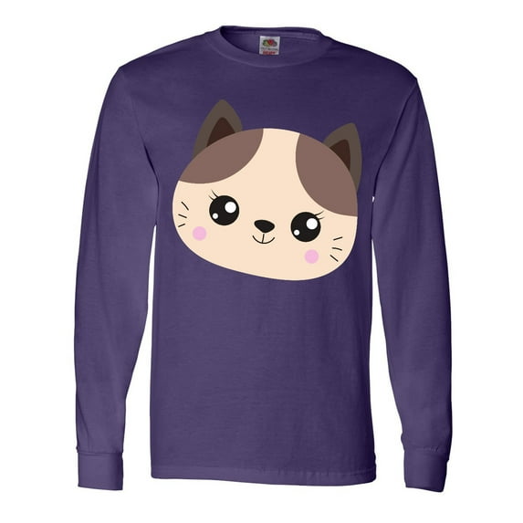 Inktastic Cute Cat, Little Cat, Kitten, Kitty, Cute Animal Long Sleeve T-Shirt