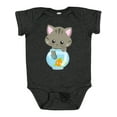 thumbnail image 1 of Inktastic Cute Cat, Little Cat, Kitty, Kitten, Fish Bowl Girls Baby Bodysuit, 1 of 5