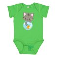thumbnail image 1 of Inktastic Cute Cat, Little Cat, Kitty, Kitten, Fish Bowl Girls Baby Bodysuit, 1 of 5