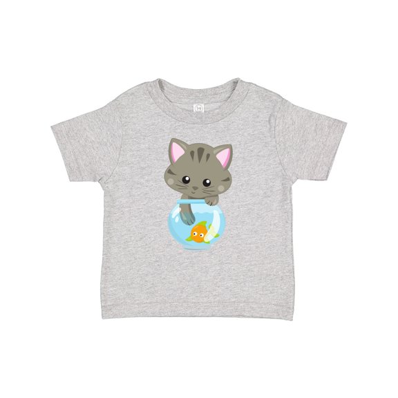Inktastic Cute Cat, Little Cat, Kitty, Kitten, Fish Bowl Girls Baby T-Shirt