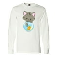 thumbnail image 1 of Inktastic Cute Cat, Little Cat, Kitty, Kitten, Fish Bowl Long Sleeve T-Shirt, 1 of 5