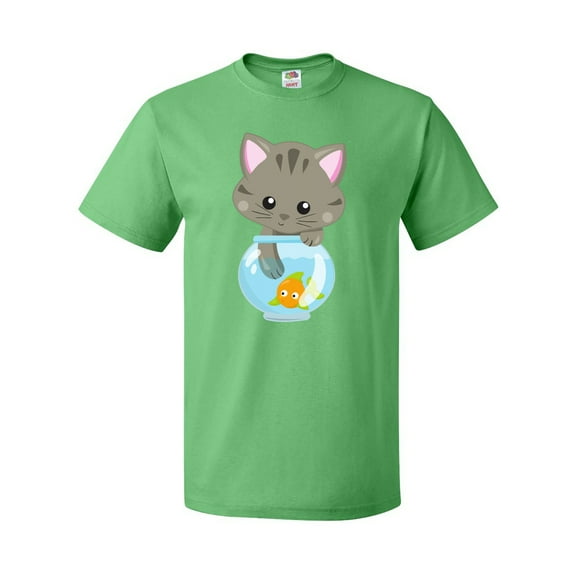 Inktastic Cute Cat, Little Cat, Kitty, Kitten, Fish Bowl T-Shirt