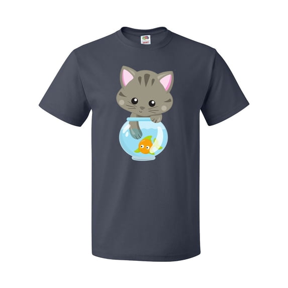 Inktastic Cute Cat, Little Cat, Kitty, Kitten, Fish Bowl T-Shirt