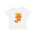 thumbnail image 1 of Inktastic Cute Cat, Orange Cat, Kitty, Kitten, Sunflower Girls Baby T-Shirt, 1 of 5