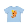 thumbnail image 1 of Inktastic Cute Cat, Orange Cat, Kitty, Kitten, Sunflower Girls Baby T-Shirt, 1 of 5