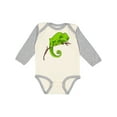 thumbnail image 1 of Inktastic Cute Chameleon Boys or Girls Long Sleeve Baby Bodysuit, 1 of 5