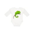 thumbnail image 1 of Inktastic Cute Chameleon Boys or Girls Long Sleeve Baby Bodysuit, 1 of 5