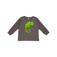 thumbnail image 1 of Inktastic Cute Chameleon Boys or Girls Long Sleeve Toddler T-Shirt, 1 of 5