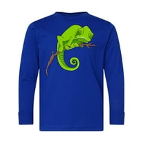Inktastic Cute Chameleon Long Sleeve Youth T-Shirt