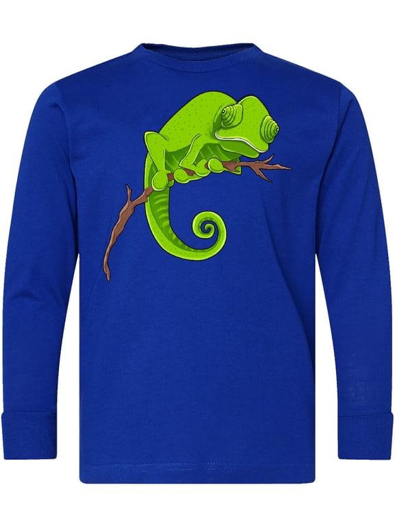 Cute Chameleon Long Sleeve Youth T-Shirt