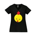 thumbnail image 1 of Inktastic Cute Chicken, Baby Chicken, Chick, Rooster Women's Plus Size V-Neck T-Shirt, 1 of 5