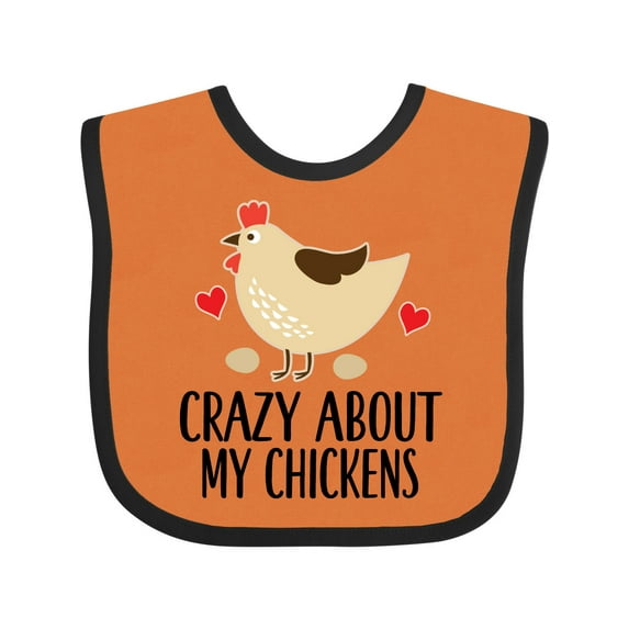Inktastic Cute Chicken Farming Boys or Girls Baby Bib