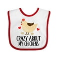 thumbnail image 1 of Inktastic Cute Chicken Farming Boys or Girls Baby Bib, 1 of 4