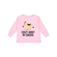 thumbnail image 1 of Inktastic Cute Chicken Farming Boys or Girls Long Sleeve Toddler T-Shirt, 1 of 5