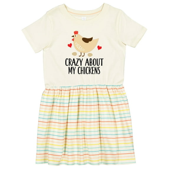 Inktastic Cute Chicken Farming Girls Toddler Dress