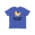 thumbnail image 1 of Inktastic Cute Chicken Farming Youth T-Shirt, 1 of 5