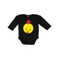 thumbnail image 1 of Inktastic Cute Chicken, Little Chicken, Yellow Chicken Boys or Girls Long Sleeve Baby Bodysuit, 1 of 5