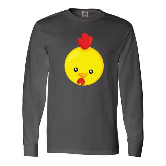 Inktastic Cute Chicken, Little Chicken, Yellow Chicken Long Sleeve T-Shirt