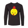 thumbnail image 1 of Inktastic Cute Chicken, Little Chicken, Yellow Chicken Long Sleeve Youth T-Shirt, 1 of 5