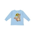 thumbnail image 1 of Inktastic Cute Chipmunk with Sunflower Boys or Girls Long Sleeve Toddler T-Shirt, 1 of 5