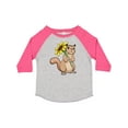 thumbnail image 1 of Inktastic Cute Chipmunk with Sunflower Boys or Girls Toddler T-Shirt, 1 of 5