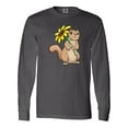thumbnail image 1 of Inktastic Cute Chipmunk with Sunflower Long Sleeve T-Shirt, 1 of 5