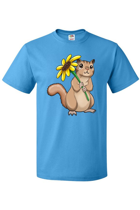Cute Chipmunk with Sunflower T-Shirt
