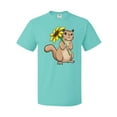 thumbnail image 1 of Inktastic Cute Chipmunk with Sunflower T-Shirt, 1 of 5