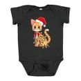 thumbnail image 1 of Inktastic Cute Christmas Cat Tangled in Colorful Lights with Red Hat Boys or Girls Baby Bodysuit, 1 of 5