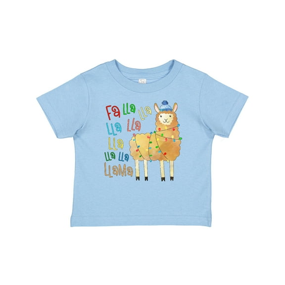 Inktastic Cute Christmas Fa Lla Llama Boys or Girls Baby T-Shirt