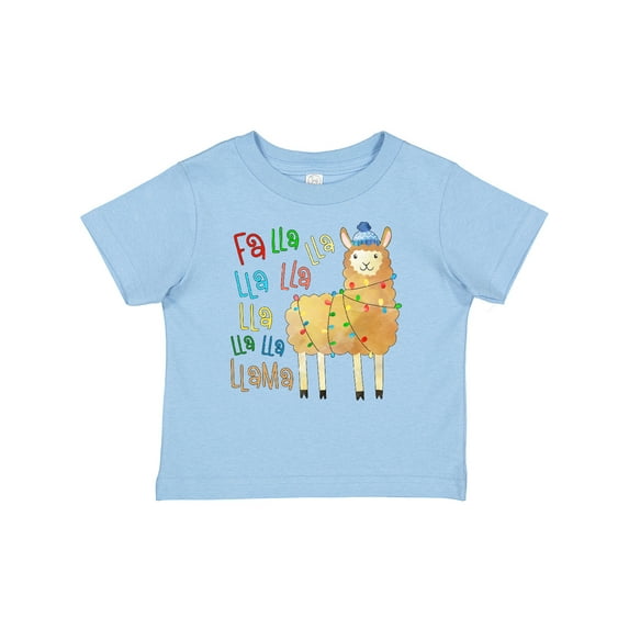 Inktastic Cute Christmas Fa Lla Llama Boys or Girls Baby T-Shirt