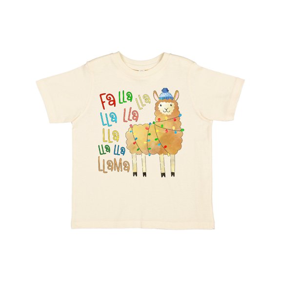 Inktastic Cute Christmas Fa Lla Llama Boys or Girls Toddler T-Shirt