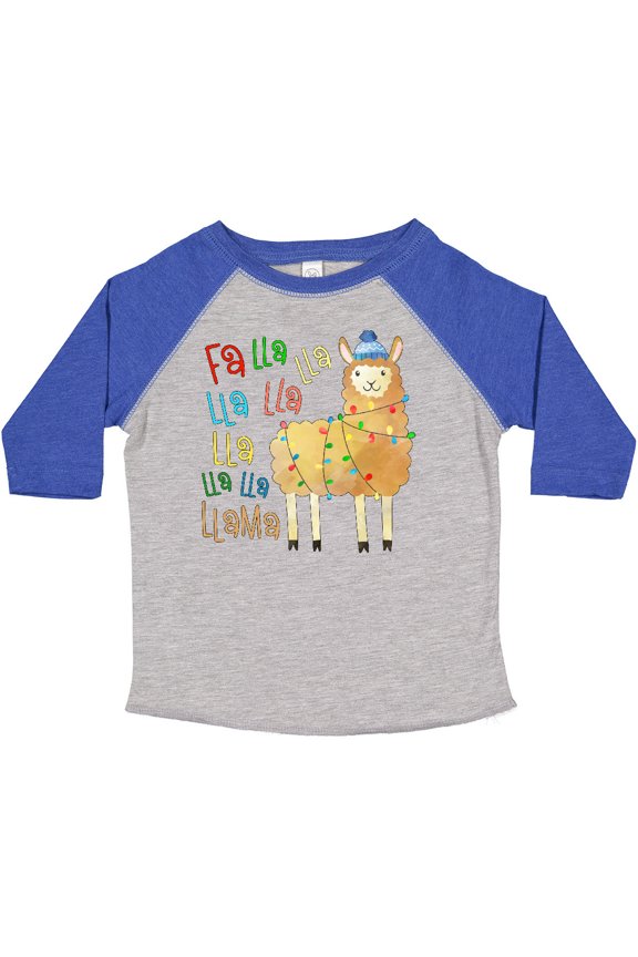 Cute Christmas Fa Lla Llama Boys or Girls Toddler T-Shirt