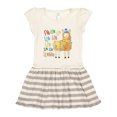 thumbnail image 1 of Inktastic Cute Christmas Fa Lla Llama Gift Toddler Girl Dress, 1 of 4