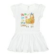 thumbnail image 1 of Inktastic Cute Christmas Fa Lla Llama Girls Baby Dress, 1 of 5