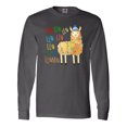 thumbnail image 1 of Inktastic Cute Christmas Fa Lla Llama Long Sleeve T-Shirt, 1 of 4