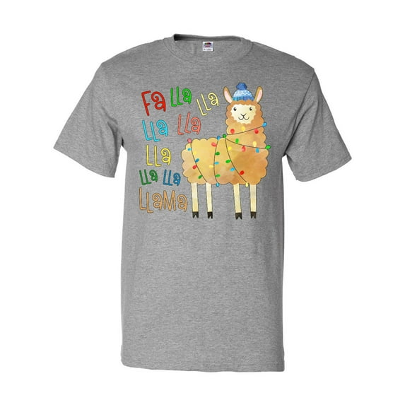 Inktastic Cute Christmas Fa Lla Llama T-Shirt