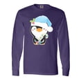 thumbnail image 1 of Inktastic Cute Christmas Penguin in Blue Hat Long Sleeve T-Shirt, 1 of 5