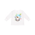thumbnail image 1 of Inktastic Cute Christmas Penguin with Heart and Holly Boys or Girls Long Sleeve Toddler T-Shirt, 1 of 5