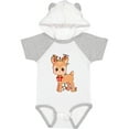 thumbnail image 1 of Inktastic Cute Christmas Reindeer with Christmas Lights Boys or Girls Baby Bodysuit, 1 of 5