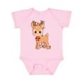 thumbnail image 1 of Inktastic Cute Christmas Reindeer with Christmas Lights Boys or Girls Baby Bodysuit, 1 of 5