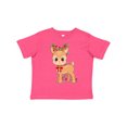 thumbnail image 1 of Inktastic Cute Christmas Reindeer with Christmas Lights Boys or Girls Toddler T-Shirt, 1 of 5