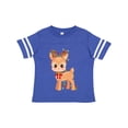 thumbnail image 1 of Inktastic Cute Christmas Reindeer with Christmas Lights Boys or Girls Toddler T-Shirt, 1 of 5