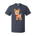 thumbnail image 1 of Inktastic Cute Christmas Reindeer with Christmas Lights T-Shirt, 1 of 5
