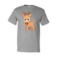 thumbnail image 1 of Inktastic Cute Christmas Reindeer with Christmas Lights T-Shirt, 1 of 5