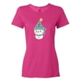 thumbnail image 1 of Inktastic Cute Christmas Snowman in Blue Hat and Scarf Women's T-Shirt, 1 of 5